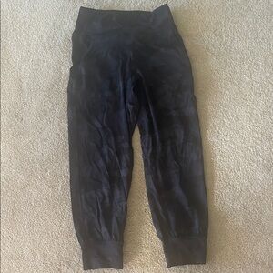 Black Camouflage Joggers